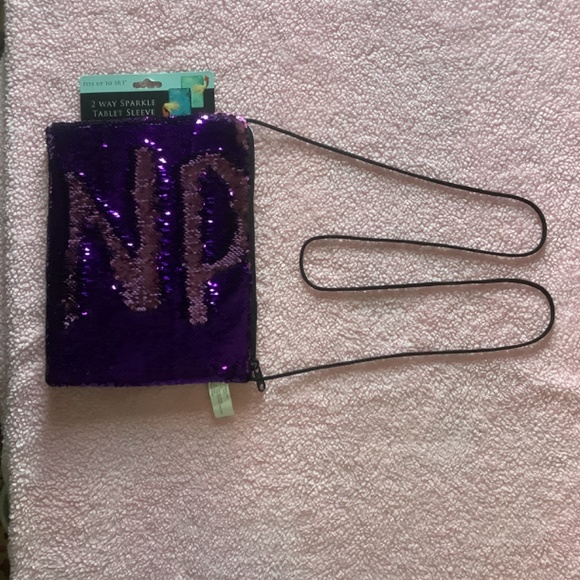 💜 Two way sparkle TABLET  sequin sleeve PINK/PURPLE 10.1 inch BRAND NEW👛 - Picture 2 of 8